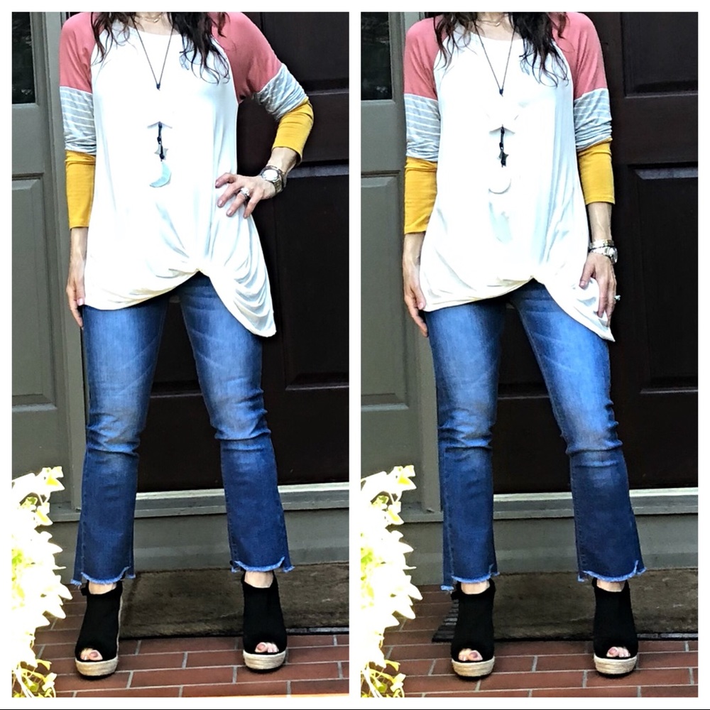 ✨LAST ONE✨Twist front color block top - Picture 8 of 8
